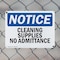 Signmission Cleaning Supplies No Admittance OSHA Notice Sign, Plastic, 10in W x 7in L, 2PK OS-2PACK-NS-P-710-L-10652 - alternate 7
